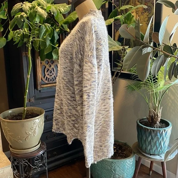 Anthropologie Frayed Confetti Oversized sweater